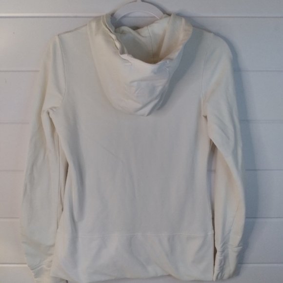 Glam & Fame Boho Flowy Sheer Cream Floral Blouse Size Small - Picture 4 of 8